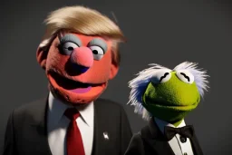 Muppet trump in a suit