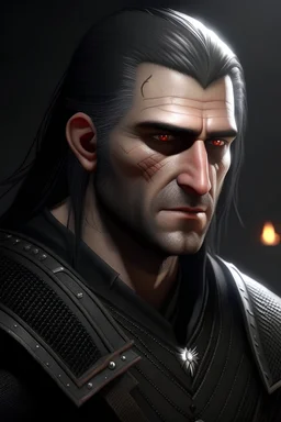 Geralt of Rivia son with black hair