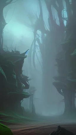 alien forest landscape