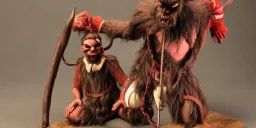 Wide shot of Humanoid Krampus