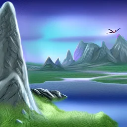 Vulcan landscape digital art