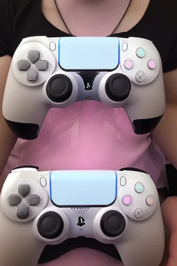 a passionate god of gaming with a ps5 controller