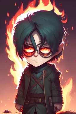 A book burning fanatic thats secretly a summoner and has a substance abuse problem, chibi