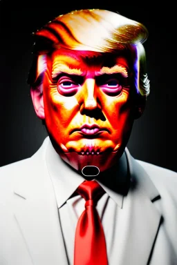 Ultra realistic image, Donald trump zombie, zombie performance, suit, skull, blood, torn arm, night, walking twisted, waist up view, thriller style, dark ambient, highly detailed, White House background, concept art, unreal engine 5, ray tracing, RTX, ultra detail, volumetric lighting, high definition, high resolution.