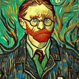 Harry Potter painted by Van Gogh