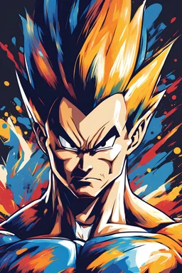 vector abstract art vegeta