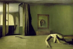 a chimera in a liminal room depicted by balthus