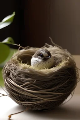 The bird and the nest concept absorbent