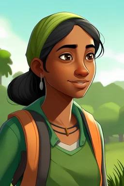 Rani (Perempuan, Protagonis): Seorang siswi SMA yang peduli dengan lingkungan dan aktif dalam kegiatan ekstrakurikuler lingkungan hidup, Fahri (Laki-laki, Netral): Siswa baru di sekolah yang belum terlalu memperhatikan pentingnya gaya hidup berkelanjutan, tapi memiliki potensi untuk berubah, di sebuah SMA di pinggiran kota yang memiliki area hijau yang luas di sekitarnya