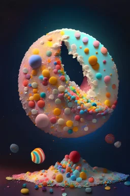 moon made of candy