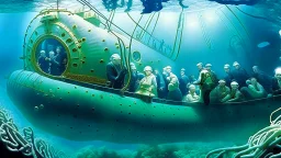 people trapped and suffocating inside submarine at the bottom of the ocean near the titanic