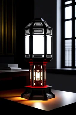 gaming table lamp inspired by palace, modern design,