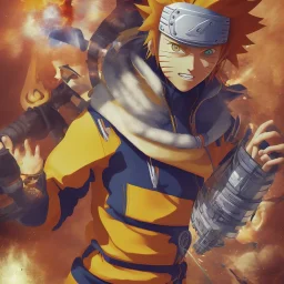 naruto using his power