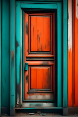an abstract picture of a door