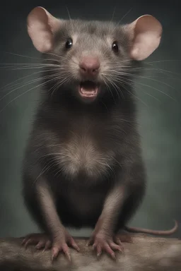 an extremely ugly abomination of a rat