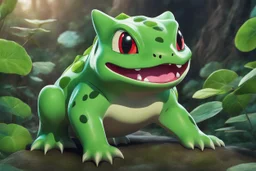 Huge Bulbasaur in 8k Hayao Miyazaki draw style, studio ghibil them, neon effect, close picture, highly detailed, high details, detailed portrait, masterpiece,ultra detailed, ultra quality