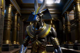 ancient Egypt Design and create a photorealistic image Anubis