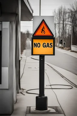 No gas sign