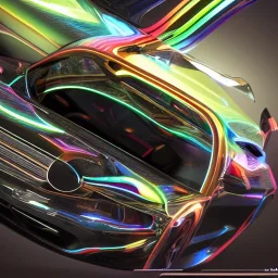 Modified car, ultra realistic, intricate details, ultra highly detailed, shiny, smooth, studio quality, octane render, Surrealism, Triadic colour scheme,glow-stick, ambient lighting,nightclub lighting, polaroid, 100mm, --ar 1:1 --v4