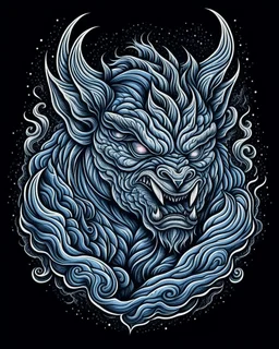 Gargoyle tattoo design, traditional tattoo style, t-shirt design, vector art, fantasy art, watercolor effect, digital painting, clean dark background, 8K