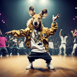 an animal winning hip hop competition