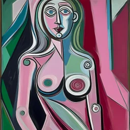 picasso pink woman Neoclassicism standing