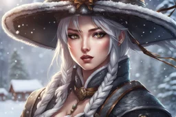 Beautiful girl ronin in 8k anime realistic drawing style, ronin custom, kindred mask, close picture, snow, apocalypse, intricate details, highly detailed, high details, detailed portrait, masterpiece,ultra detailed, ultra quality