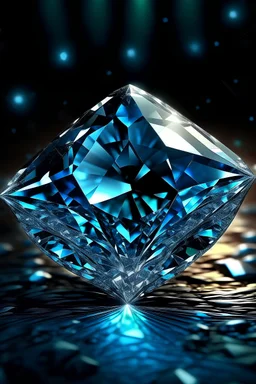 A shining diamond similar to Windows 11 backgrounds