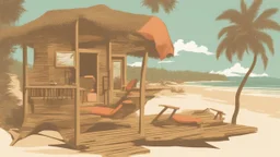 Zambia Holiday Island Printing Kala Le Retro Holiday Resort - Beach Vacation Holiday PNG