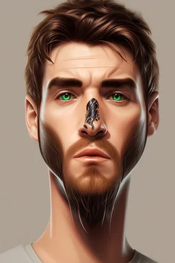 Tambz gamer logo male portrait fantasy hidden face