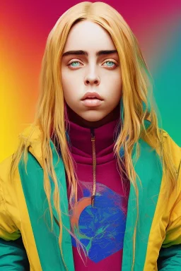 Billie Eilish, body, photorealistic, 8k