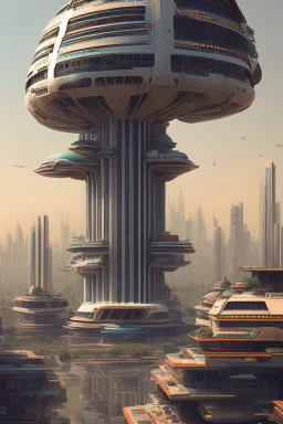 Modern futuristic Delhi Capital Region in 2100