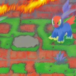 Fire grass pokemon baby