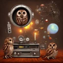 owl radio retro