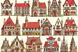 a city of different eclectic, medieval architectural styles