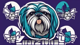 Charlotte hornets logo shih tzu