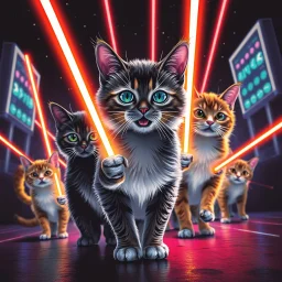 Invasion of the Laser Cats.