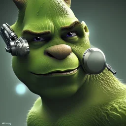 cyborg, Shrek, realistic