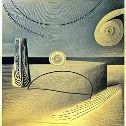 drawn in single line by Nicolai Blatter with hatch with parallel wavy lines metal engraving with spanish man dance procession in salvador dali style or picasso style