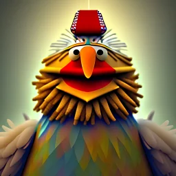 Russian Orthodox Big Bird Sesame Street, fantasy art