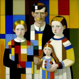 Beautiful Family by Piet Mondrian