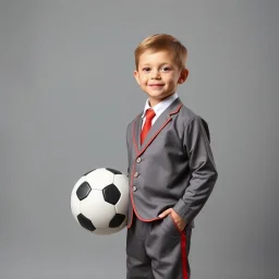 5 years old boy in sport suit suit full body shot