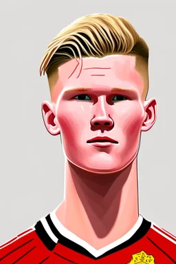 Scott McTominay Footballer ,cartoon 2d