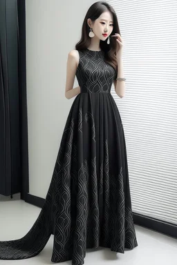 Long dress with cut out heart design