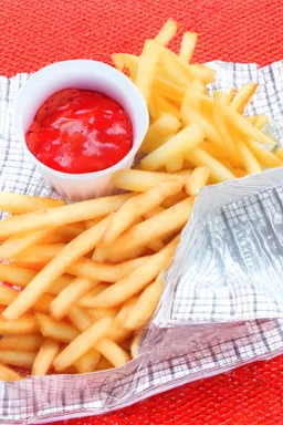 French fries to go with the hamburger