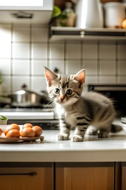Kitten and Kitchen.