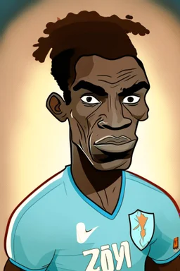 Jerome Njoum Mbekele Footballer ,cartoon 2d