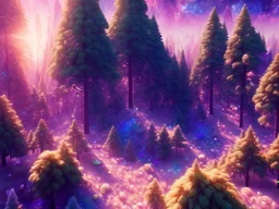 gold crystal cosmic and galactic ambiance hill sky space rocks sunny trees pools , full of details, smooth, bright sunshine，soft light atmosphere, light effect，vaporwave colorful, concept art, smooth, extremely sharp detail, finely tuned detail, ultra high definition, 8 k, unreal engine 5, ultra sharp focus