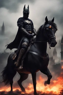 I had a dream in which I saw myself dressed as a Dark Knight on a horse, with a flaming sword, and fighting giant girls