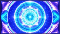 a beautiful rug with essential sacred geometry and cosmic cold colours